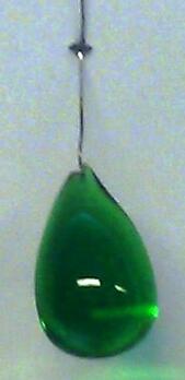 "Droppe" -lime Glashänge
