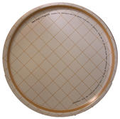 "Havregrynsgröt"  bricka rund 38 cm gul/beige