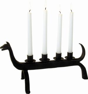 Smide - Brashund med avtagbara ljushållare