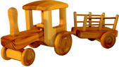 Stor Traktor med vagn