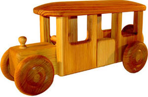 Träleksaker - Stor Buss
