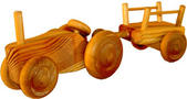 Liten Traktor med vagn