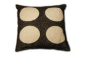 "Dots" vit/svart 50x50 kuddfodral