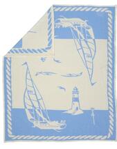 "Hav" 140x160 Bomulljacquard filt