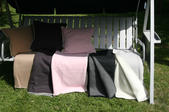 Haga Xtra Soft vit/camel 130x180 Jaquardvävd ullpläd