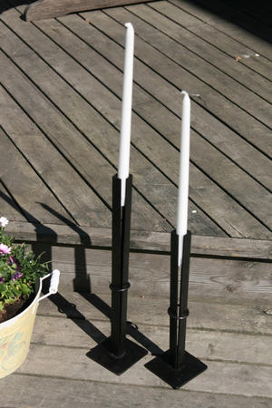Smide - Ljusstake "RING" reglerbar låg