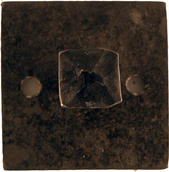 Enknopp 6cm fyrkant